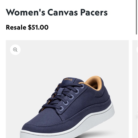 Allbirds women’s Black and White Organic Cotton Pacers Sneakers - Picture 11 of 11